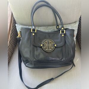 Tory Burch Leather Amanda Classic Hobo Crossbody Handbag